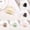 Black 1PCS & Light Pink 1PCS & Beige 1PCS & Light Green 1PCS & Coffee 1PCS & Brown 1PCS, variant on Effortless Beauty Thick Hair Mini Jaw Clips, 5 cm, (Pack of 6)