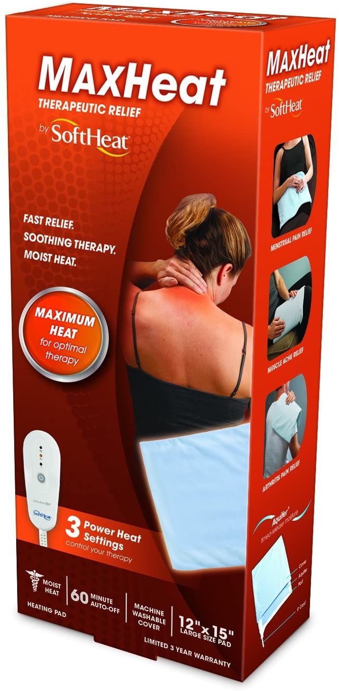 Maxheat By Softheat 15 x 12 inches Therapeutic Relief Heating Moisture