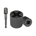 thumbnail image 1 of Universal Jack Socket Adapter Heavy Duty Steel Converter for Hand Drill Scissor Car Jack Easy Tire Change Tool Compatible, 1 of 7