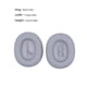 thumbnail image 3 of Monstrate Almohadillas para los oídos, 2 uds., almohadillas para los oídos, almohadillas para los auriculares, esponja para juegos, Relojes inteligentes Gris, 3 of 6