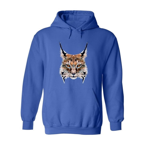 Geometric Lynx Head Hoodie Women -Image by Shutterstock, Female Medium
