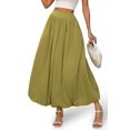 thumbnail image 1 of Falda maxi larga burbuja ELLEVEN verde talla mediana, 1 of 6