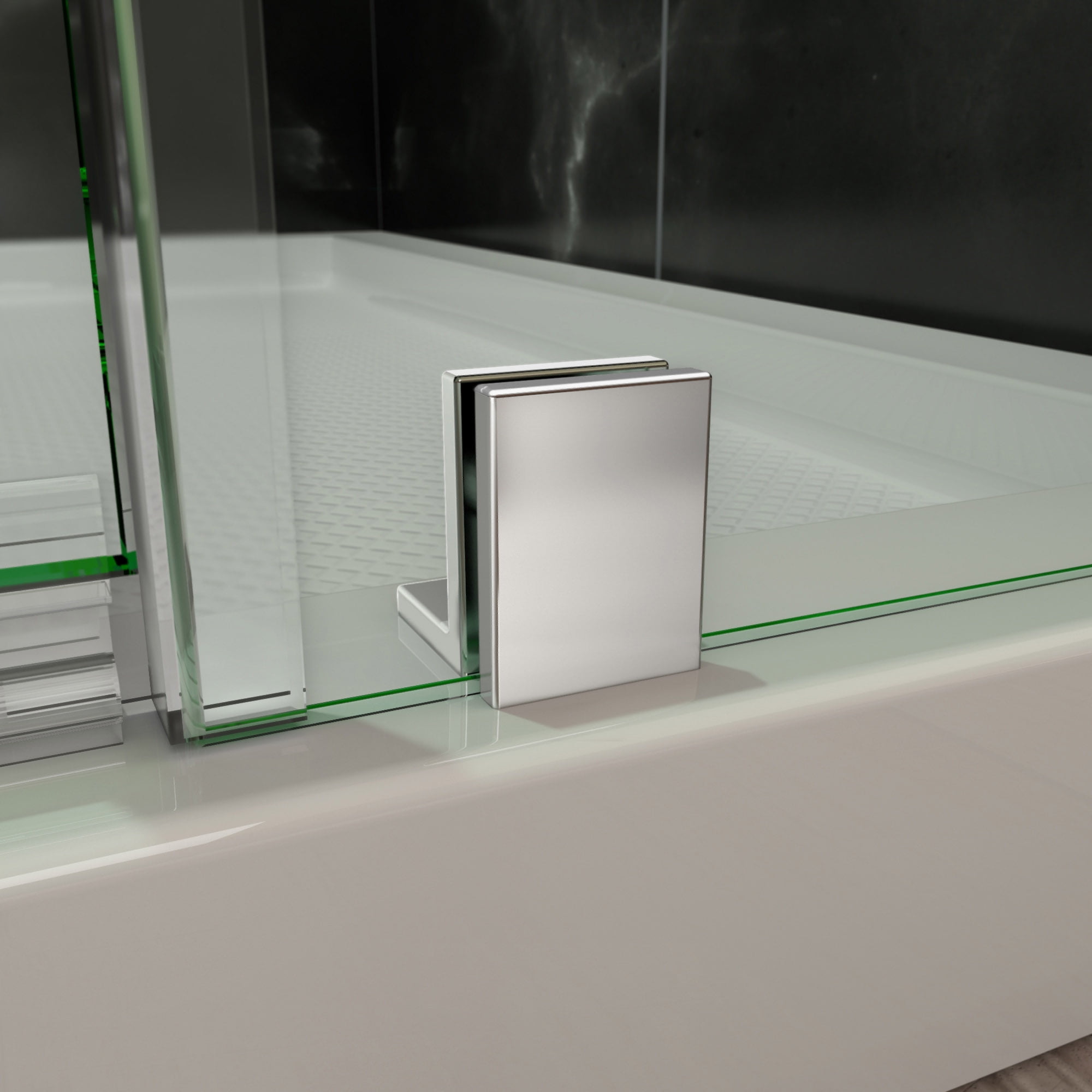 DreamLine Elegance 46-48 in. W x 72 in. H Frameless Pivot Shower Door in Oil Rubbed Bronze