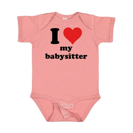 

Inktastic I Heart My Babysitter Boys or Girls Baby Bodysuit