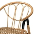 thumbnail image 5 of Baxton Studio Cyntia Modern Bohemian Natural Brown Rattan Dining Chair, 5 of 7
