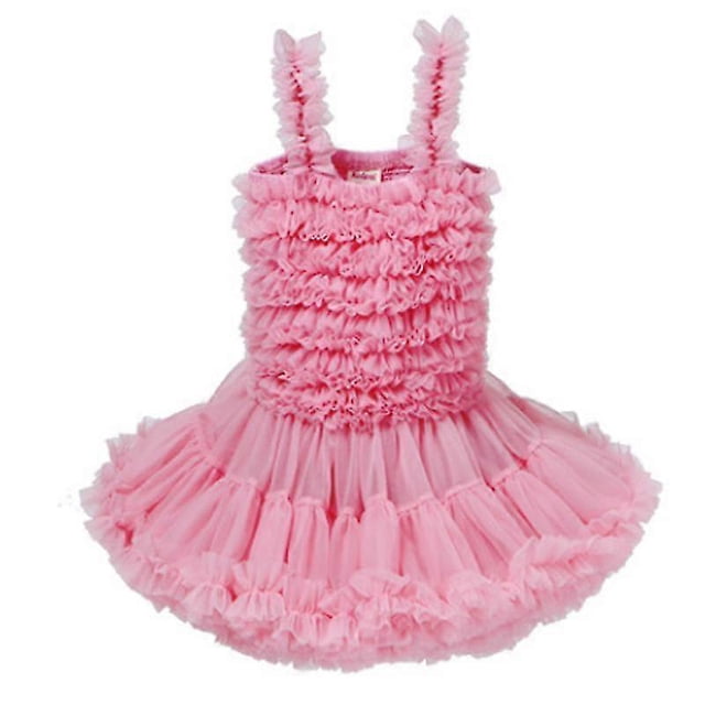 Girl Party Dress Tutu Suspenders Kids Dresses Cute Fancy Wedding Princess Vestido Birthday Bridesmaid Costume 18m To 7 Years