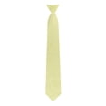 thumbnail image 3 of Jacob Alexander Men's Seersucker Striped Pattern Pre-Tied Clip-On Neck Tie - Yellow, 3 of 7