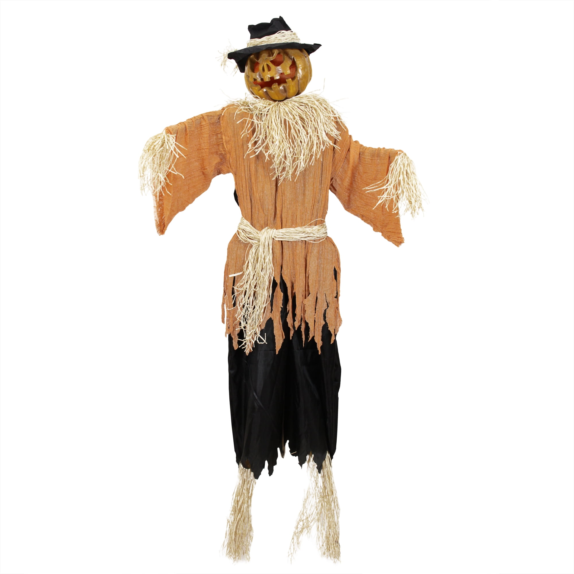6' Animated Jack o Lantern Scarecrow Halloween Decoration