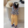 thumbnail image 1 of Set Baju Anak Perempuan Musim Panas Baru 2022 Atasan Pinggang Bunga Lucu Celana Anti-nyamuk Plus Pakaian Anak Bayi Fashion Baju Anak-anak Su zhangmengya LED, 1 of 1
