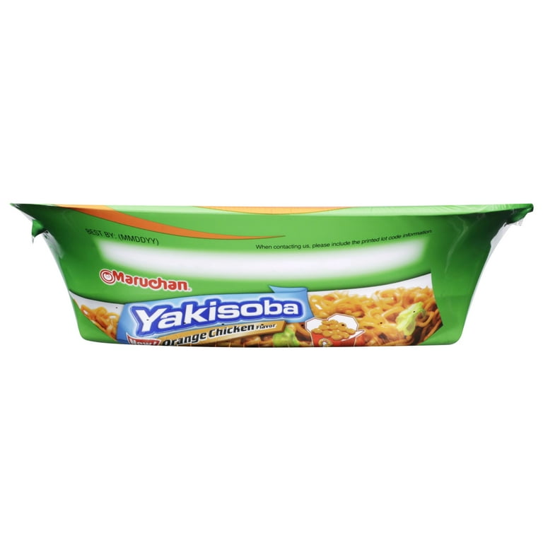 8 pack) Maruchan Yakisoba Orange Chicken Flavor Noodles, 4.23 oz