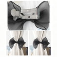 thumbnail image 5 of Boovnll Curtain Tiebacks, Sheer Organza Bow Window Drape Holdbacks, No Drill Cute Curtain Tie Backs for Sheer Curtain Bedroom Living Room,6x4in, 5 of 5