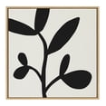 thumbnail image 3 of Kate and Laurel Sylvie Modern Botanical Neutral Abstract 2 Framed Canvas Wall Art by The Creative Bunch Studio, 30x30 Natural, Decorative Botanical Print for Wall, 3 of 7