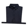 thumbnail image 3 of Col en Coton Factice Col Détachable Blouse Demi-Chemise Col Noir, 3 of 8