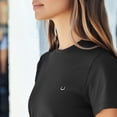 thumbnail image 5 of Dalix Lil Smile Face Embroidered Lightweight Relaxed Jersey Tee Summer Cute Short Sleeve T Shirt Womens in Dark Gray XL X-Large, 5 of 5