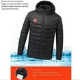 thumbnail image 3 of Heisall Womens Winter Coats 8-Zone Heating USB Smart Thermostat Electric Heating Detachable Hood Long Sleeve Thermal Warmth Padded Jackets, 3 of 8