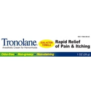 Tronolane Anesthetic Cream for Hemorrhoids 1 oz, 4 Count