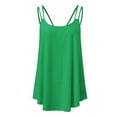 thumbnail image 5 of Razzly Women's Summer Loose Fit Hollow Out Round Neck Camisole Top for Casual Versatile Wardrobe(Green,XL), 5 of 5