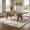 Walnut, variant on iNSPIRE Q Alta Modern 72"-90" Extendable Rectangular Dining Table with Leaf, Walnut