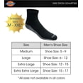 thumbnail image 3 of Calcetines Dickies Dri-Tech Moisture Control Quarter negros, 12 pares, 3 of 6