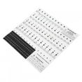 thumbnail image 2 of Pegatinas de piano para partituras, teclados de PVC, números blancos y negros, notas para niños principiantes, 2 of 12