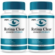 (2 Pack) Retina Clear Vision Support Capsules, Retina Clear Advanced Eye Health Support Formula (120 Capsules)