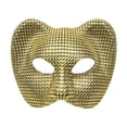 thumbnail image 1 of Máscara de leopardo, accesorio de fotografía, accesorio de cosplay, disfraz, máscara de media cara para Pascua Oro, 1 of 9
