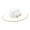 White, variant on yuksok Fedoras Lightweight Soft Women Jazz Hat for Park Holidays Travel Party Carnivals Caramel Color