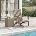 thumbnail image 1 of vidaXL Garden Adirondack Chair Light Brown Polypropylene, 1 of 5