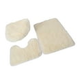 thumbnail image 1 of Juego de 3 Alfombras de Baño Perfecl Suave Lavable Antideslizante Amarillo, 1 of 8
