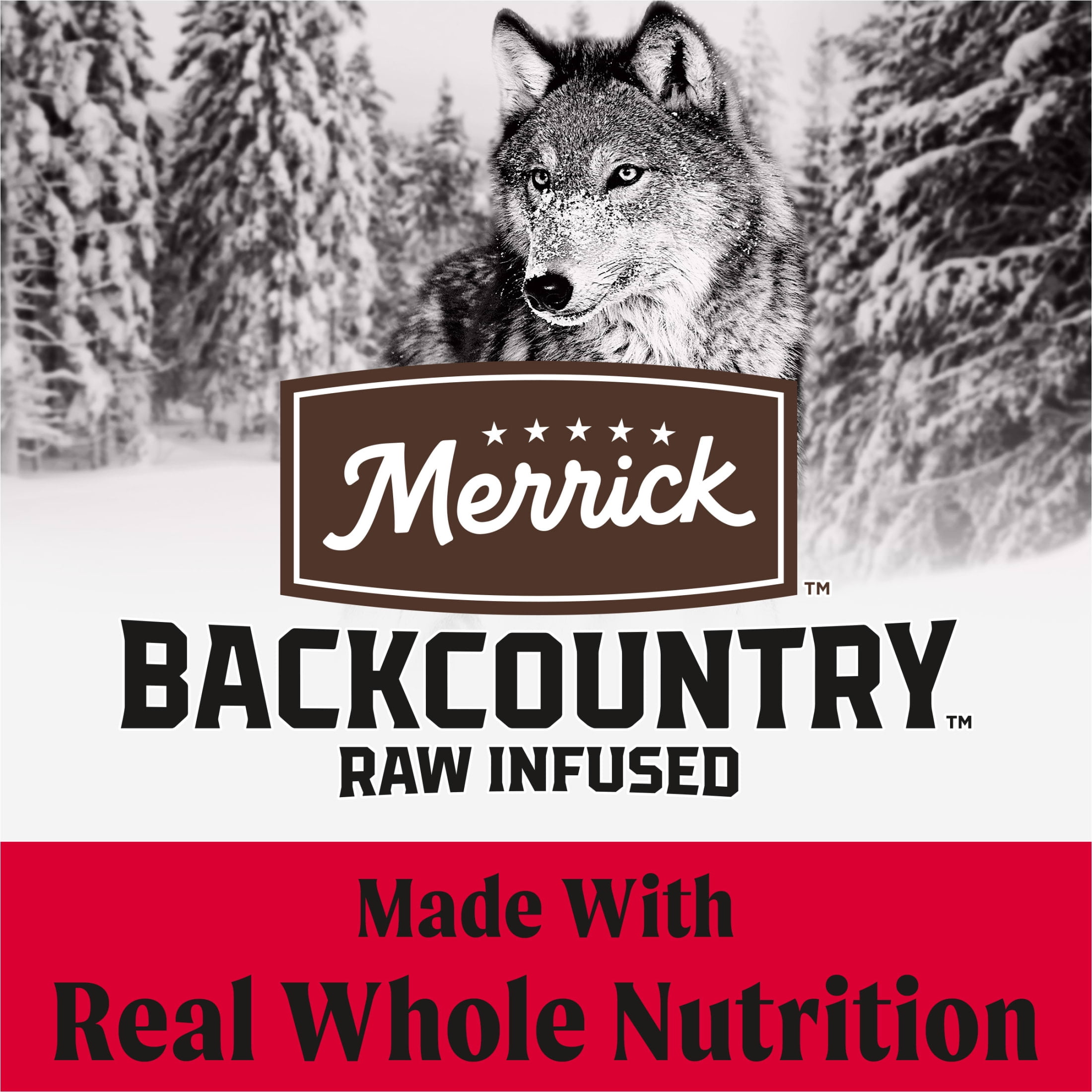 Merrick Backcountry Healthy Grains Kibble With Freeze Dried Raw Pieces, Great Plains Red Meat Recipe Dog Food, 20.0 lb. Bag