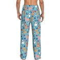 thumbnail image 2 of Bixox Men's Cute Dog Patterned Pajama Pants with Pockets Lounge Clothes for Home, 2 of 5