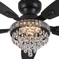 thumbnail image 1 of Ventilador de techo Fanyank Crystal con luces de 50 cm, color negro, 1 of 7