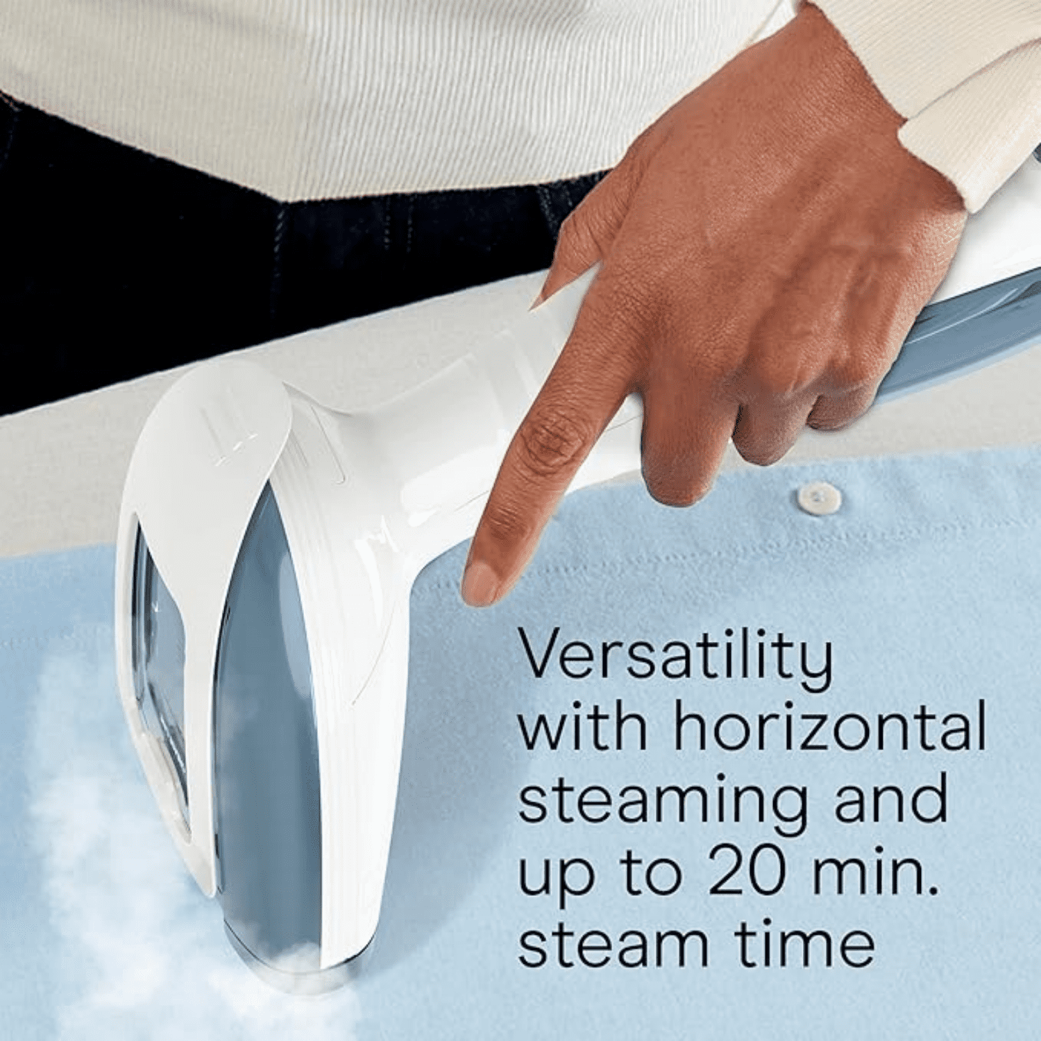 Handheld Garment Steamer for Clothes, 1875W Fabric Clothes Steamer, Portable Handheld Design, Strong Penetrating Steam, Blue
