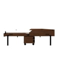 thumbnail image 6 of Pemberly Row Queen Solid Wood Mobile Murphy Cabinet Bed in Brown, 6 of 7