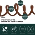 thumbnail image 2 of STOBOK 1Pc Brown PU Hair Tie with Adjustable Wire Creative Ponytail Holder for Stylish Hair Decoration, 2 of 5