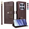 thumbnail image 1 of FOXDOCK Funda tipo Cartera para Xiaomi Redmi Note 14 Pro 4G/5G – Cubierta de Cuero PU con Múltiples Ranuras, Bolsillo para Efectivo y Correa de Muñeca, 1 of 6