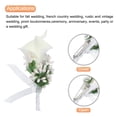 thumbnail image 5 of 6 Piezas de Boutonniére de Lirio con Alfileres para Hombres Ceremonia de Boda Aniversario Cena Formal Fiesta Blanca, 5 of 5