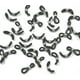thumbnail image 1 of 25 Piezas Antideslizante Extremos de Goma Retenedor Conector Titular para Cadena de Gafas Negro, 1 of 6