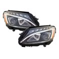 thumbnail image 2 of KarParts360 For Mercedes-Benz C300 2015 2016 2017 2018 Headlight Driver and Passenger Side | Pair | CAPA | Clear Lens | LED | With Bulbs | For MB2502227C, MB2503227C | 205906770364, 205906780364, 2 of 8