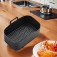 thumbnail image 2 of Rectangle Airfryer Cesta Freadores Aire Insertar Plato Freidora Silicona Reutilización Antiadherente Reutilizable para Accesorios Sartén A Airfryers, 2 of 9