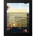 thumbnail image 2 of ArtsyQuotes 19x24 Black Modern Framed Museum Art Print Titled - Amelia Earhart Quote: Tenacity, 2 of 5