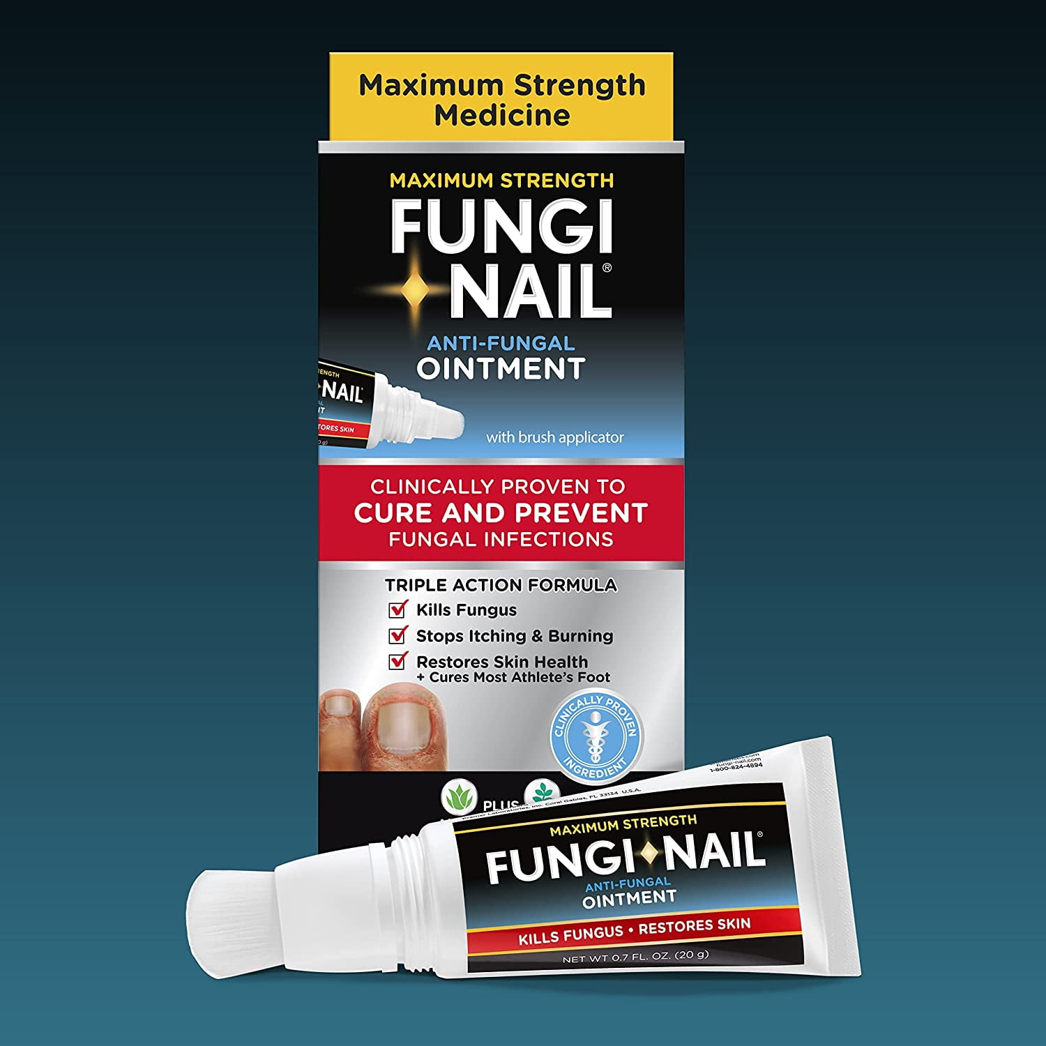 Fungi-Nail MAXIMUM STRENGTH ANTI-FUNGAL OINTMENT Solution Stops Itching  Restores | eBay