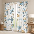 thumbnail image 2 of Homewish Retro Cartoon Airplane Black Out Curtains,Hot Air Balloon Curtains Pack of 2 (42x63 Each),White Blue Brown Bedroom Curtains For Boys Kids,Super Cozy Room Decor, 2 of 6