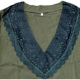 thumbnail image 4 of Men's Bohemian Shirt, Printed Long Sleeve V-Neck Pullover, Casual Hippie Style Top For Summer & Festival Yellow XL, 4 of 4