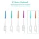 thumbnail image 1 of Anself 160pcs interdental brushes in a box, silicone soft fine bristles, clean teeth and massage gums, orange, 1 of 4
