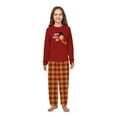 thumbnail image 4 of Jenny Family Thanksgiving Pajamas, Funny Happy Turkey Day Print Red Long Sleeve Shirt Plaid Pants, 2-Piece, Sizes Infant-Adult 6XL, Cotton Blend, 4 of 7
