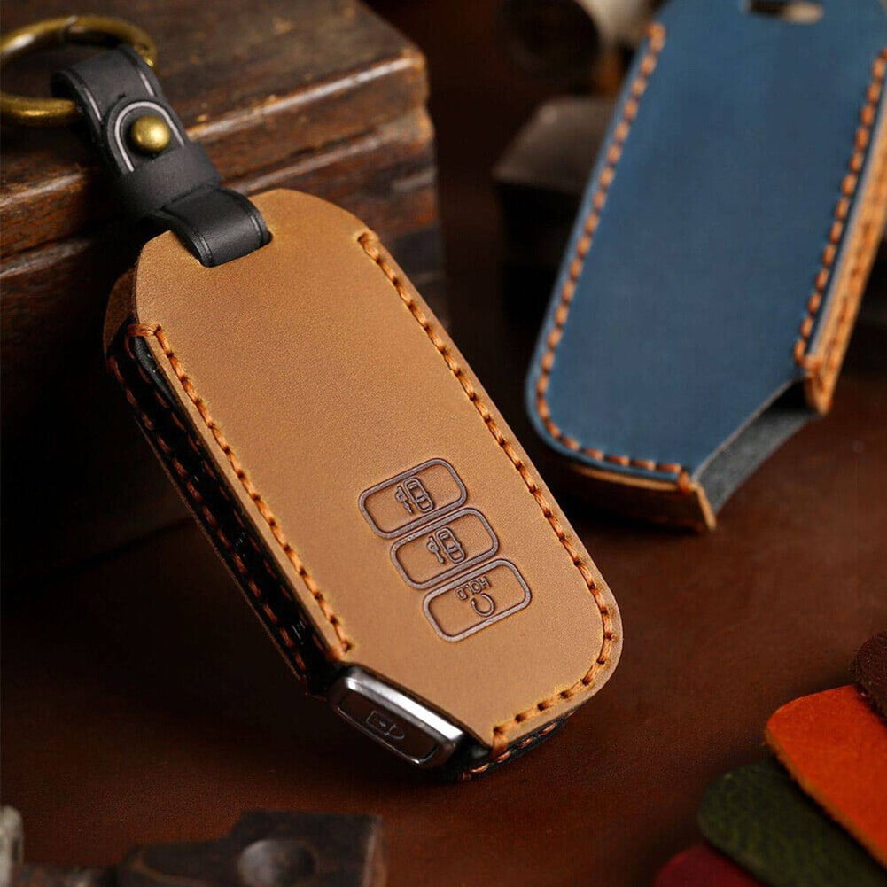 Étui En Cuir Pour Clé Kia EV6 Pour Télécommande à 7 Boutons 2022