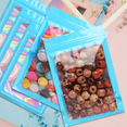 thumbnail image 3 of 200 Piezas Bolsas HolográFicas Resellables, Bolsa de Mylar Una Prueba de Olores con Ventana Transparente para Almacenamiento de Alimentos Recuerdo de Fiesta Negocios, 3 of 6