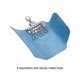 thumbnail image 3 of Funda de Llave Uxcell, 1 paquete Soporte de Llave de Cuero PU con 6 Llaveros para Colgar Llaves Azul, 3 of 5