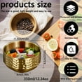 thumbnail image 2 of Gold Stainless Steel Bowls Set 13 Oz Double Wall Insulated Soup Bowl, 304 Stainless Steel Serving Bowls, for Cereal, Desserts, Ice Cream Ideal for Kitchen, Cooking, Camping Rice Soup Bowl Kit (2pcs), 2 of 7
